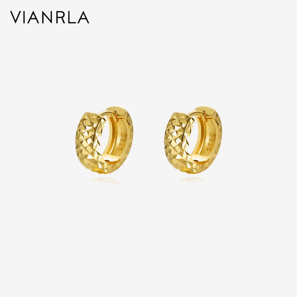 

VIANRLA 18K Gold Earring Jewelry 15.5*15mm Hoop Earrings Fashion Women's Jewelry Laser Custom Logo