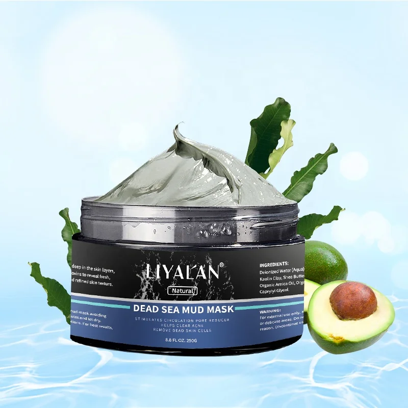 

LIYALAN Facial Clay Masks Soothing Whitening Face Exfoliating Pure Natural Seaweed Dead Sea Mud Mask