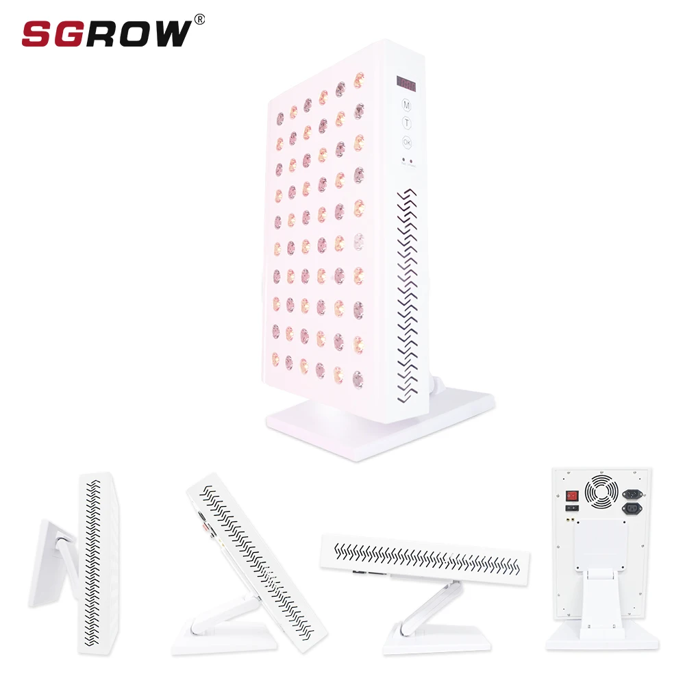 2021 New Arrival SGROW Maxpro Meanwell Driver Double Chips LED Therapy Light Panel 660nm 850nm Red Near Infrared Light Therapy