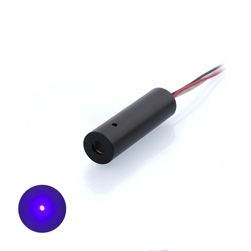Compact Mini D10mm 3V 405nm 100mw Dot Blue and Purple Laser Pointer ACC Driven Industrial Laser Module Light Blue Laser