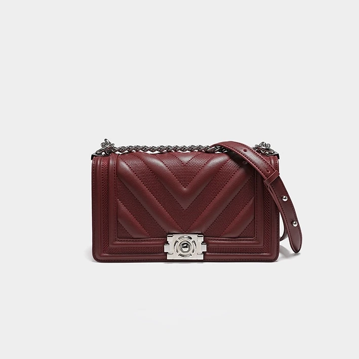 

China fashion design ladies bags genuine leather handbag custom logo, 2 colors