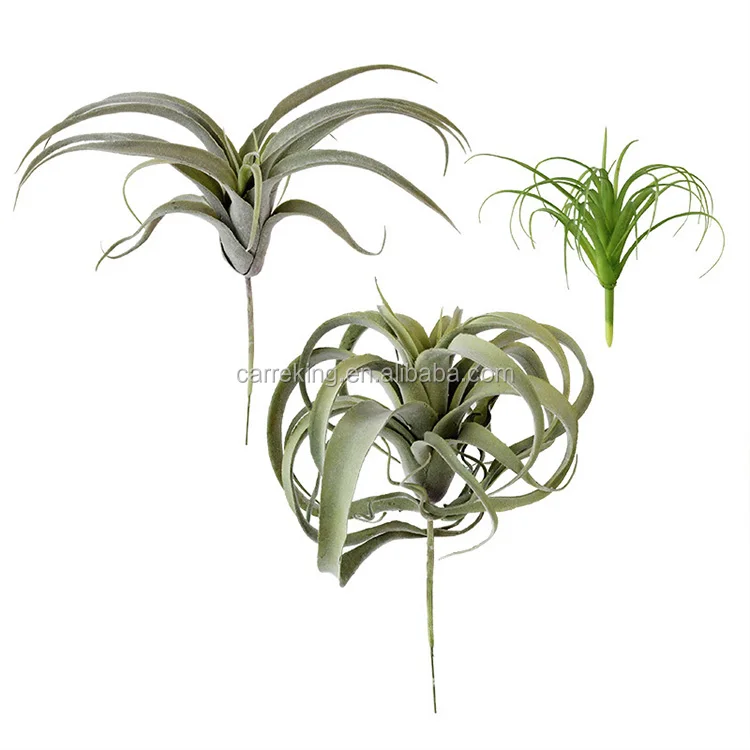 Artificial Flocking Tillandsia Air Plants Faux Succulents Bromeliads