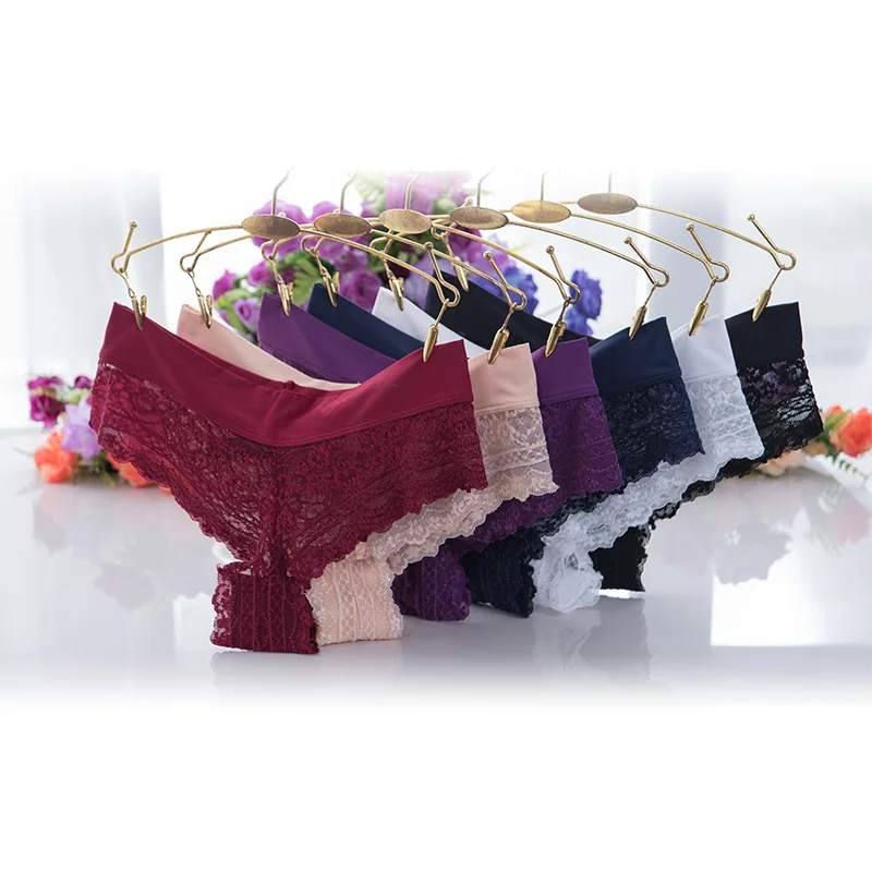

wholesale women's panties lace Sexy Low-waisted Comfortable underwear Panties lace seamless Women Underwear For Girl