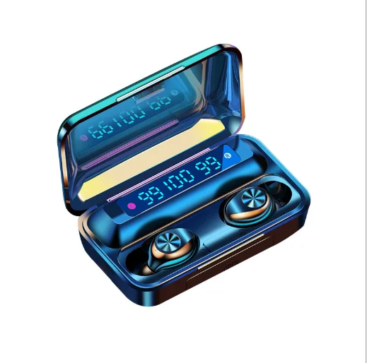 

2020 Hot 2000mAh Power Bank Touch Control Earphones F9-10 Wireless TWS Earbuds With 3 LED LCD Digital Display BT Headphone