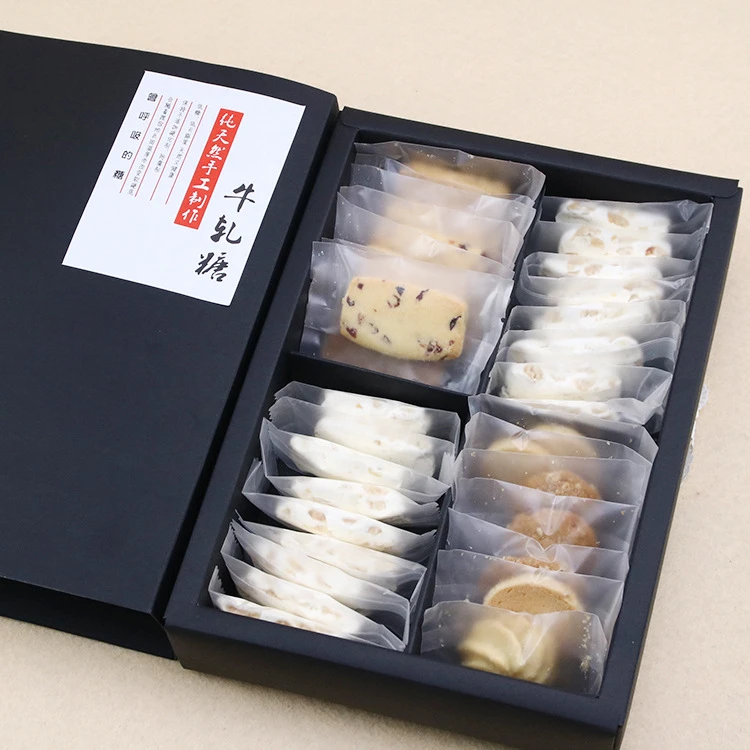 Biscuit Luxury Packaging Box For Fortune Cookie Gift Food Grade White