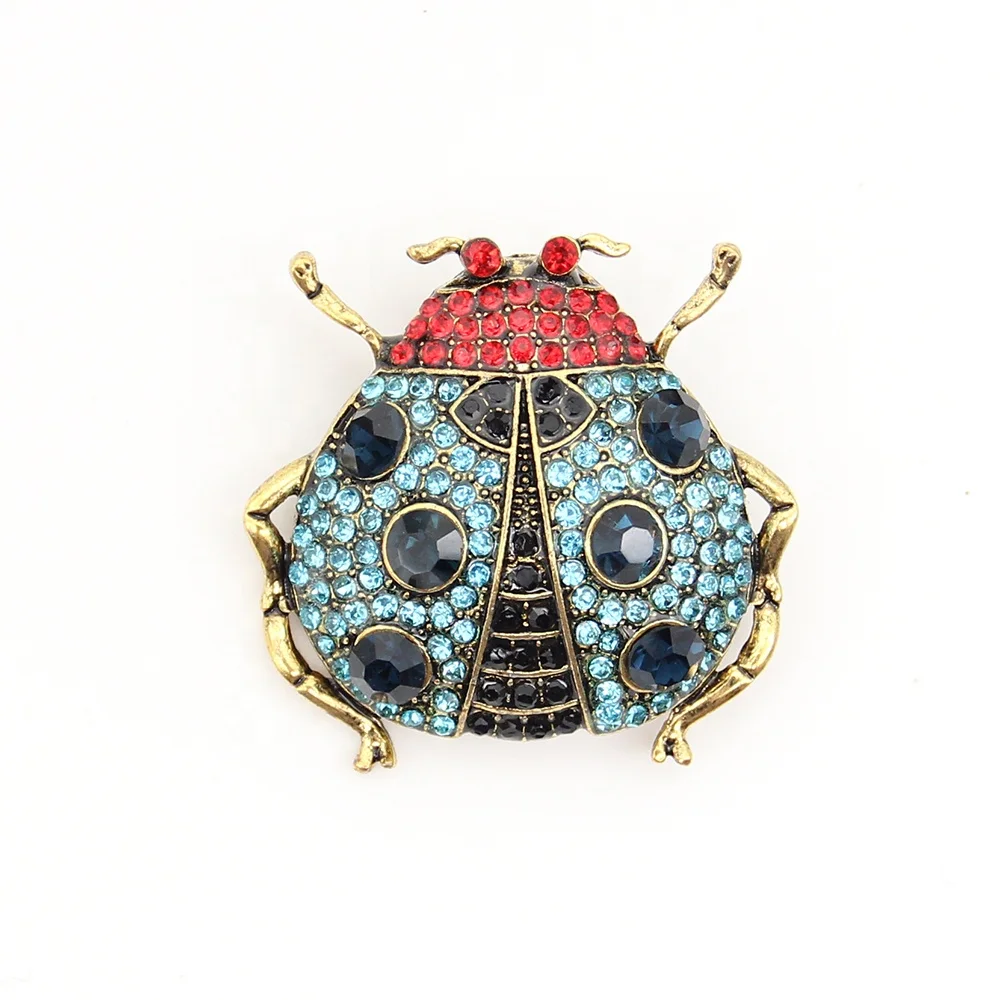 

New  Ladybug Animal Crystal Rhinestone Women Brooches Pins, Various, as your choice