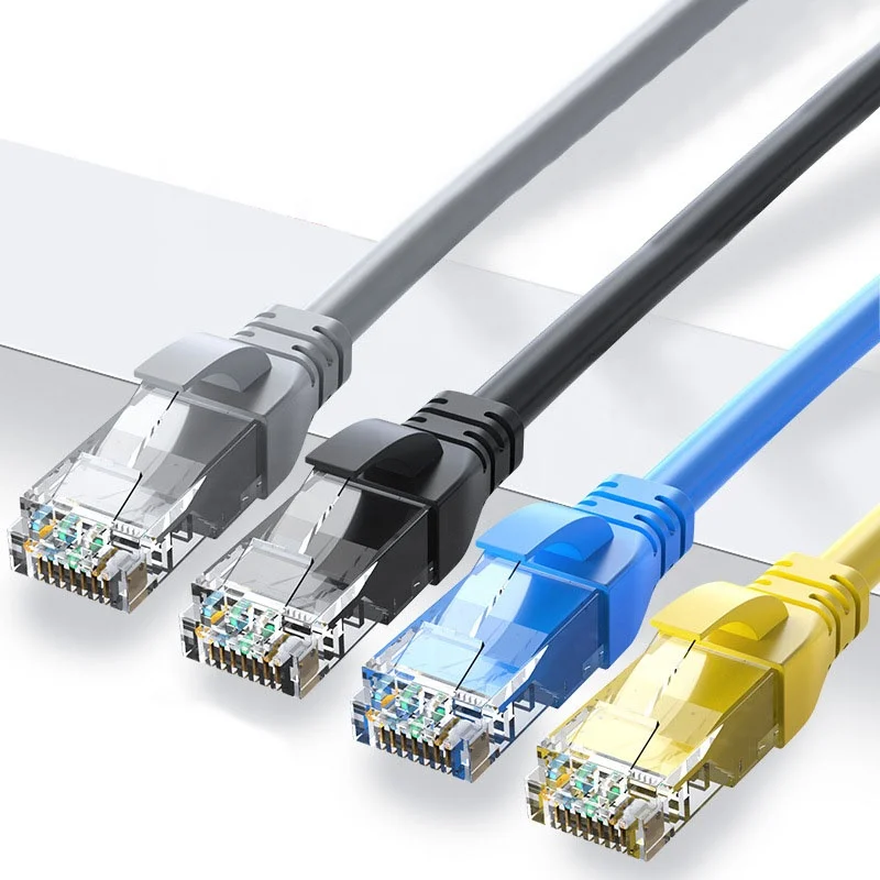 

China Round/Flat Cat5E Cat6 Rj45 Patch Cord Ethernet Network Cable Cat5 3M Patch Cord Price