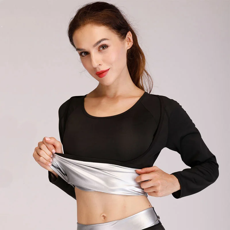 

Long sleeve sauna tops, Black