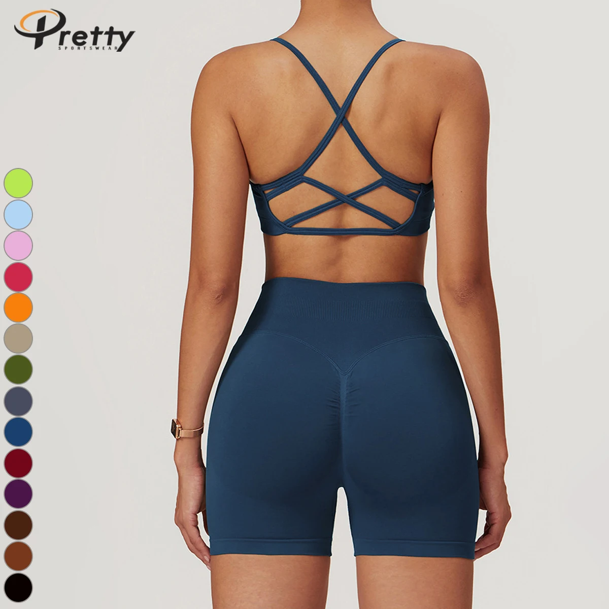 Seamless High-Waist Yoga Shorts for Women