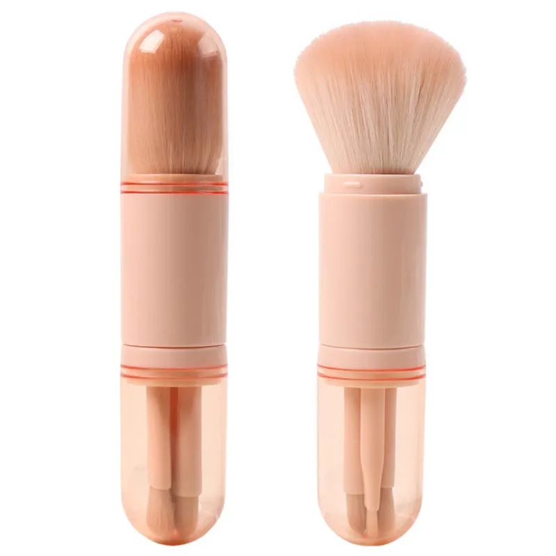 

your brand new foundation cheap high quality eyeshadow private label 4 pcs professional Portable makeup brushes