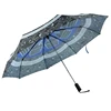 Big Size Large Auto 3 Fold Uv Protection Folding Umbrella For Travel