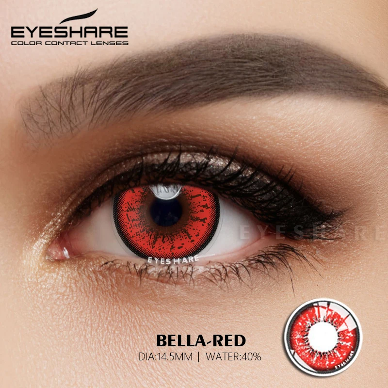 

Eyeshare Wholesale NEW Style Bella Trendrehab Eyes Lens Color Contacts Lens Cosplay 14.5mm Soft Colored Eye Contact Lenses, 12color