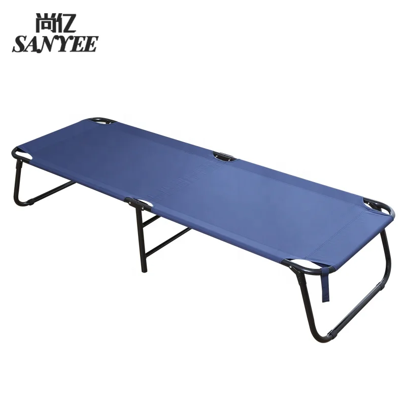 
Sanyee SY-1695 Hot sales folding metal cot beds Foldable camping bed multifunctional bed for Camping and Hiking 