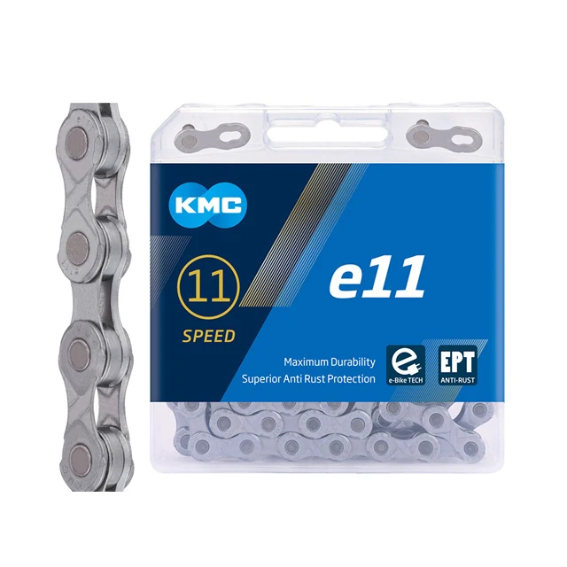 

KMC eBike Electric Bicycle Chain EPT Anti rust Chain 9 10 11 12 Speed Electric Bike Chain, Silver