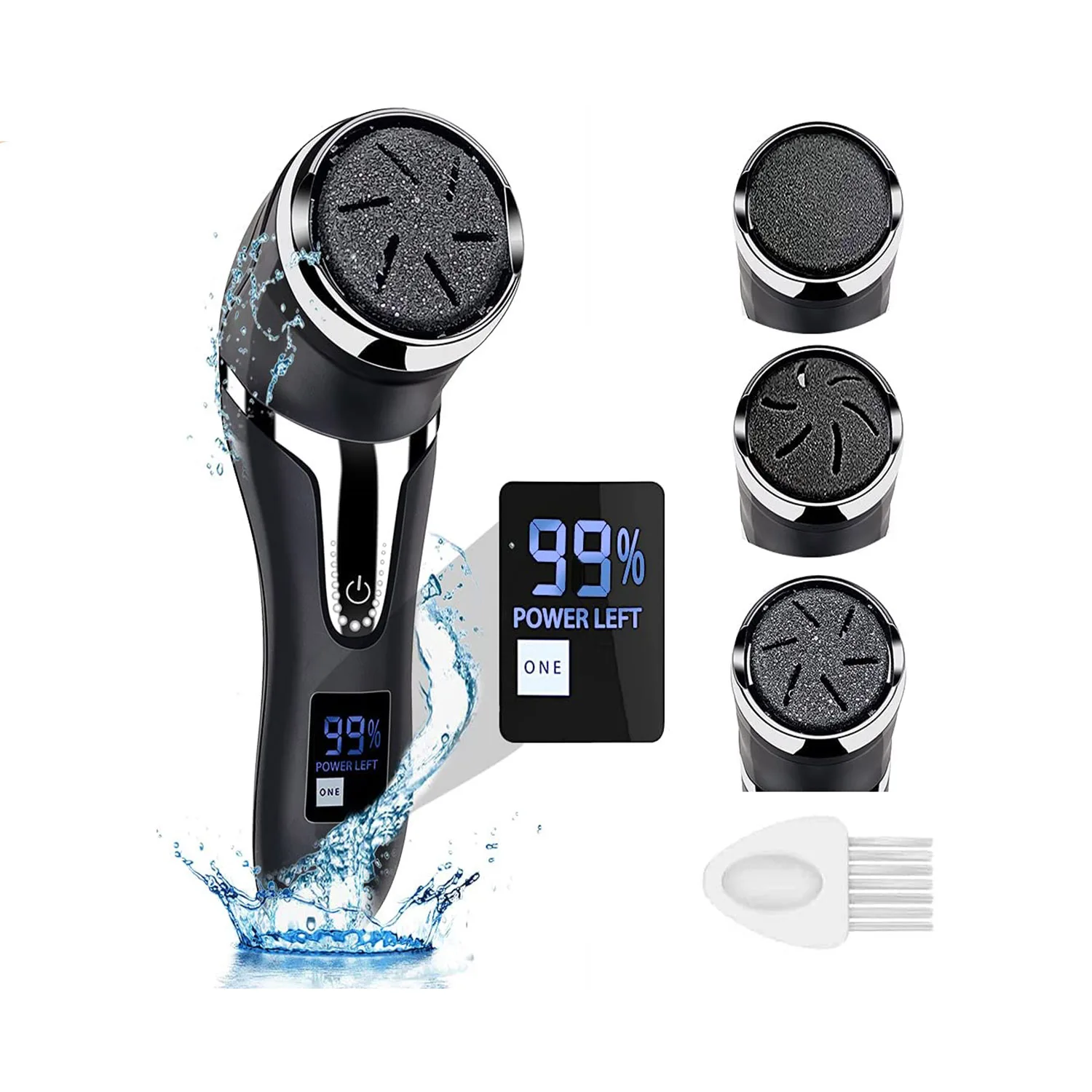 

Professional Portable Rechargeable IPX7 Waterproof Electric Callus Remover With Vacuum Suction Function For Feet Callus Removal