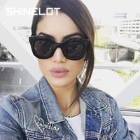 

SHINELOT M262 Wholesale Cat Eye Hot Sell Design Decoration PC Frames Sunglasses In Promotion Glasses