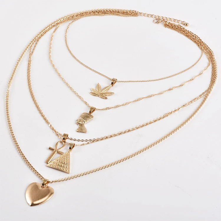 

Four Layer Jwelleries Custom Design Traditional Necklace