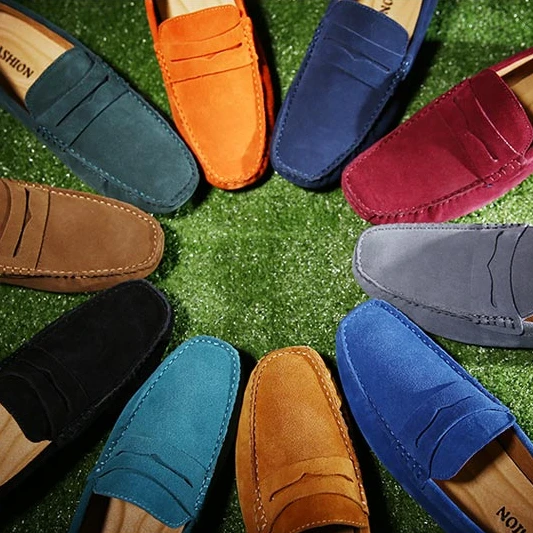 

Men Casual Shoes Classic Original Suede Penny Loafers Slip On Flats Male Moccasins Casual Shoes Men Dress Shoes Leather