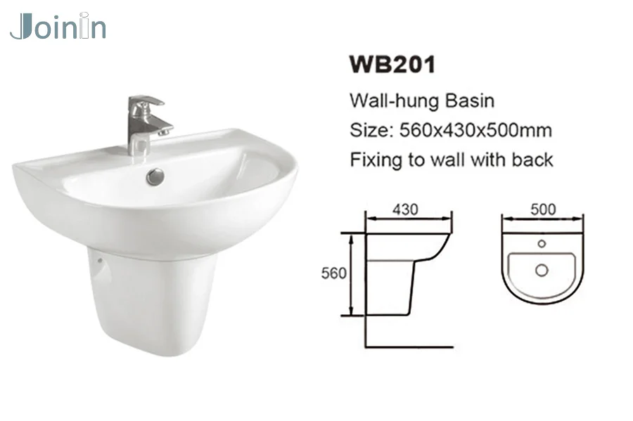 Hot sell Sanitary Ware ceramic Bathroom wall hung basin brackets  (WB201)
