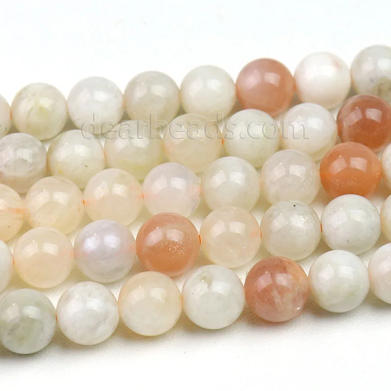 

Cheap Genuine Mix Colors Moonstone Beads Strings For DIY Jewelry Making 6mm 8mm 10mm