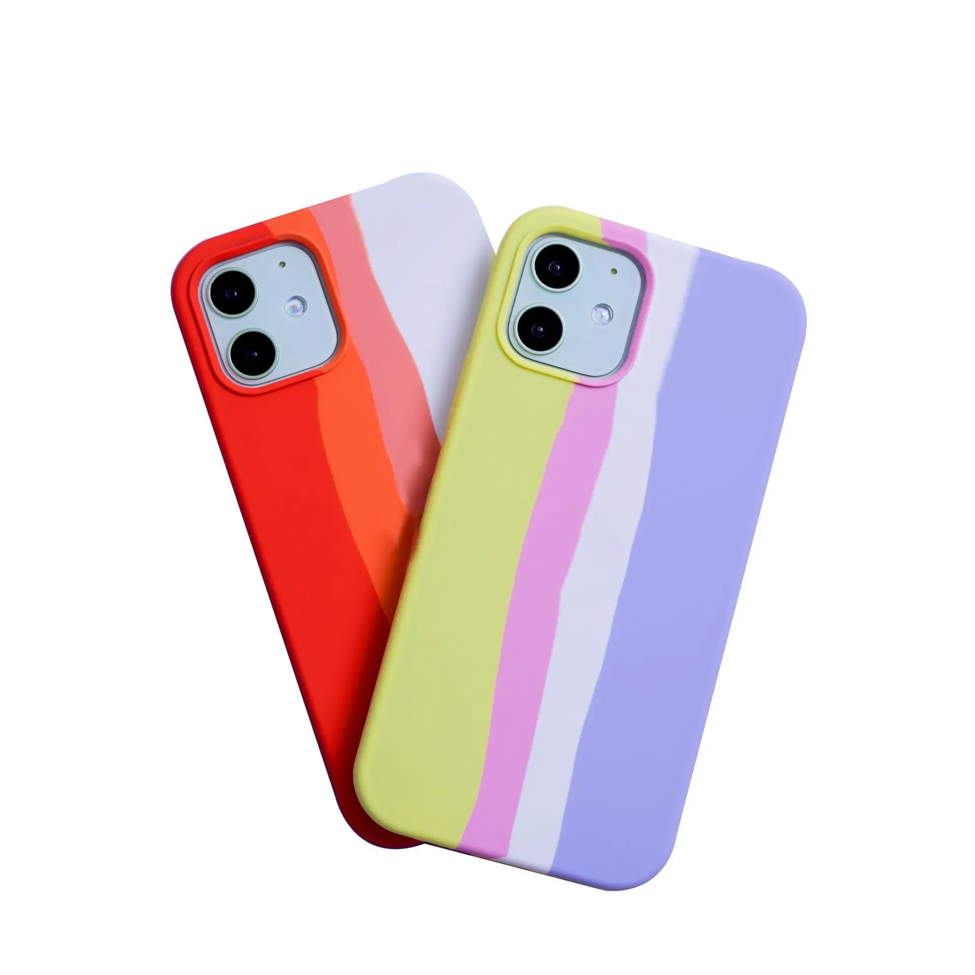 

Custom 2021 New Design Best Quality Silicone Multicolor Mobile Cover Phone Case for iPhone 13 Mini Pro Max, 8 colors