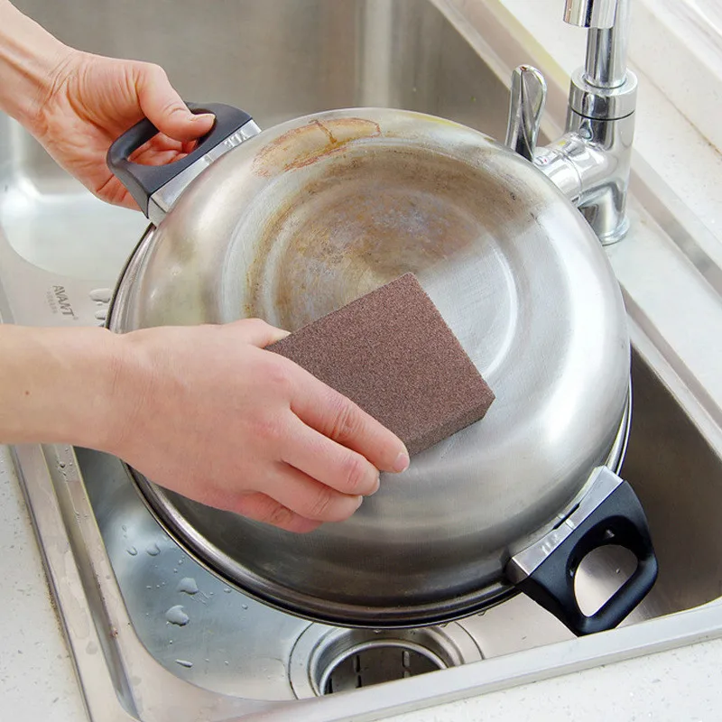 

Clean Rub Pot Kitchen Tools Magic Eraser for Removing Rust Descaling Cleaning Cotton Kitchen Gadgets Accessories Sponge, As photo