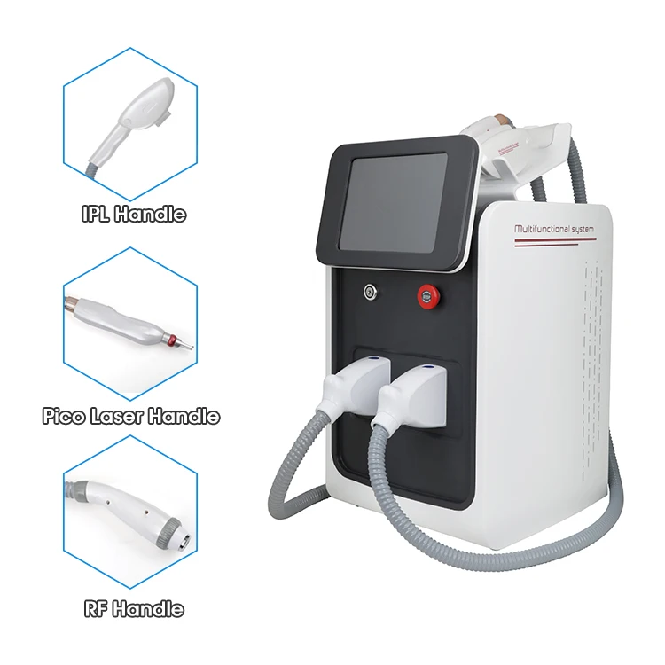 

HOT sale spa equip RF equipment Nd yag laser OPT 3in1 portable tattoo/hair removal machine IPL