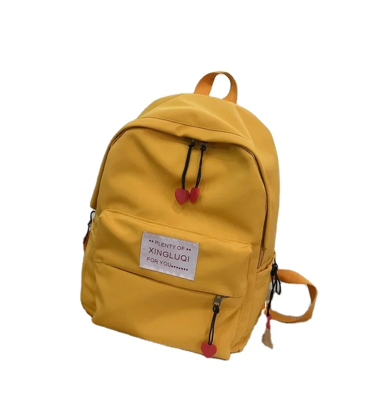 

Wholesale custom fashionable younger large capacity school style canvas backpack, Any other color is acceptable