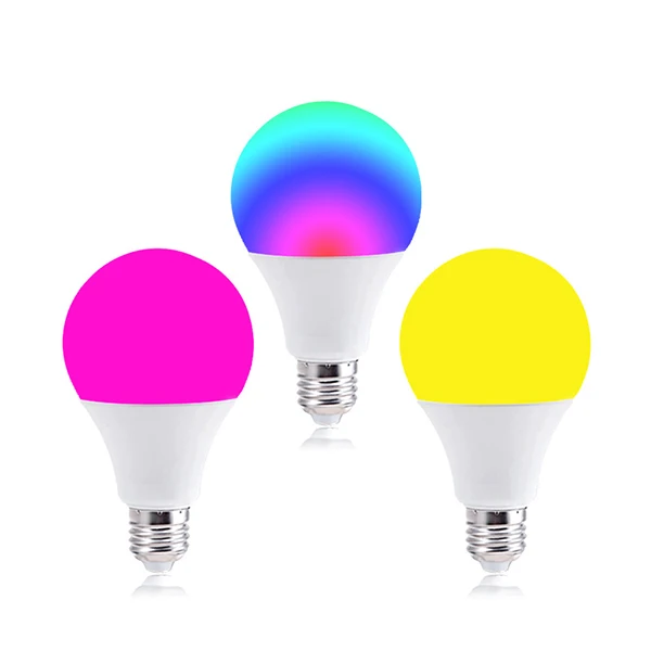 10W WIFI Intelligent RGB Led Bulb Cheap Price E27E14 led bulb light Compatible With Amazon Alexa And Google Assistant Smart Bulb
