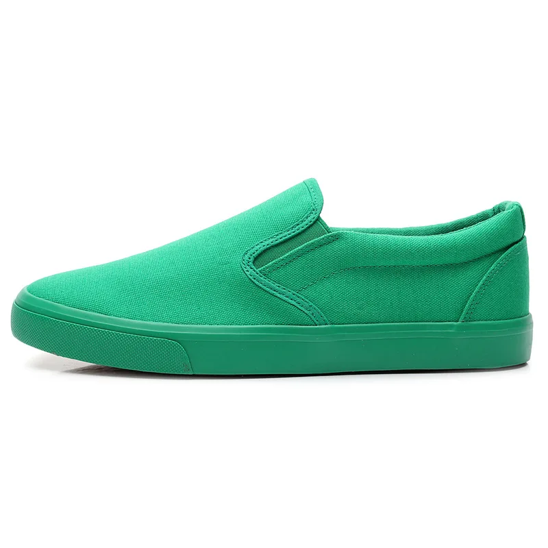 

China factory high quality custom OEM brand slip on casual canvas sneakers men women unisex loafer canvas shoes vulcanized
