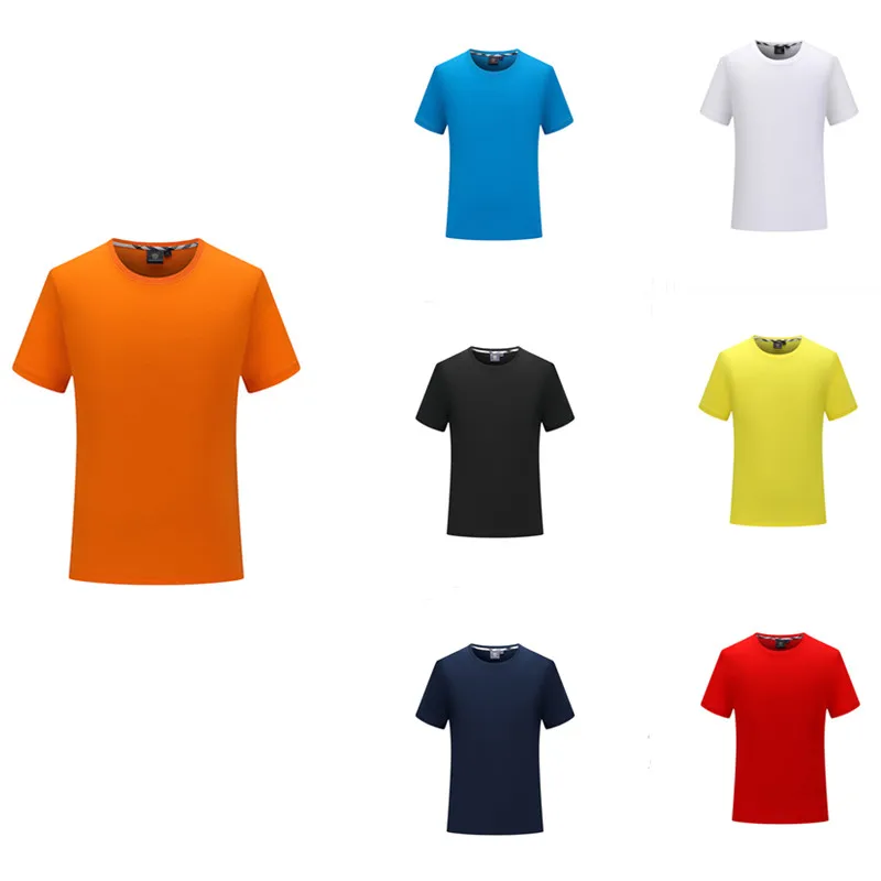 

Quick drying round neck T-shirt customized solid color printing DIY corporate culture shirt short sleeve work t shirt, Customized colors