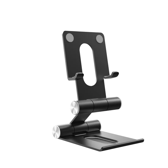 

Cell Phone Support Stand Compatible with 4-10 Inch Phone Tablets Foldable Adjustable Desktop Aluminum Metal Cellphone Holder