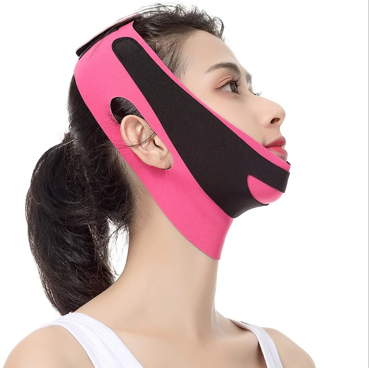 

Wholesale Face Chin V Bandage Lifting Tool Lift Thin Face Slimming Belt, Rose red
