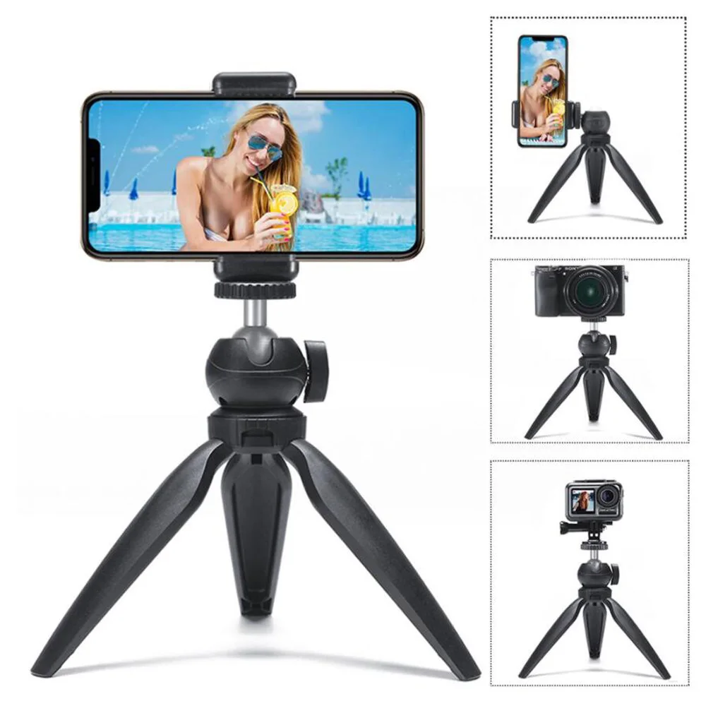 

Mini Phone Tripod Table Smartphone Mount Clip Holder Stand Detachable Ball head for iPhone X/8/7 Plus Huawei Xiaomi