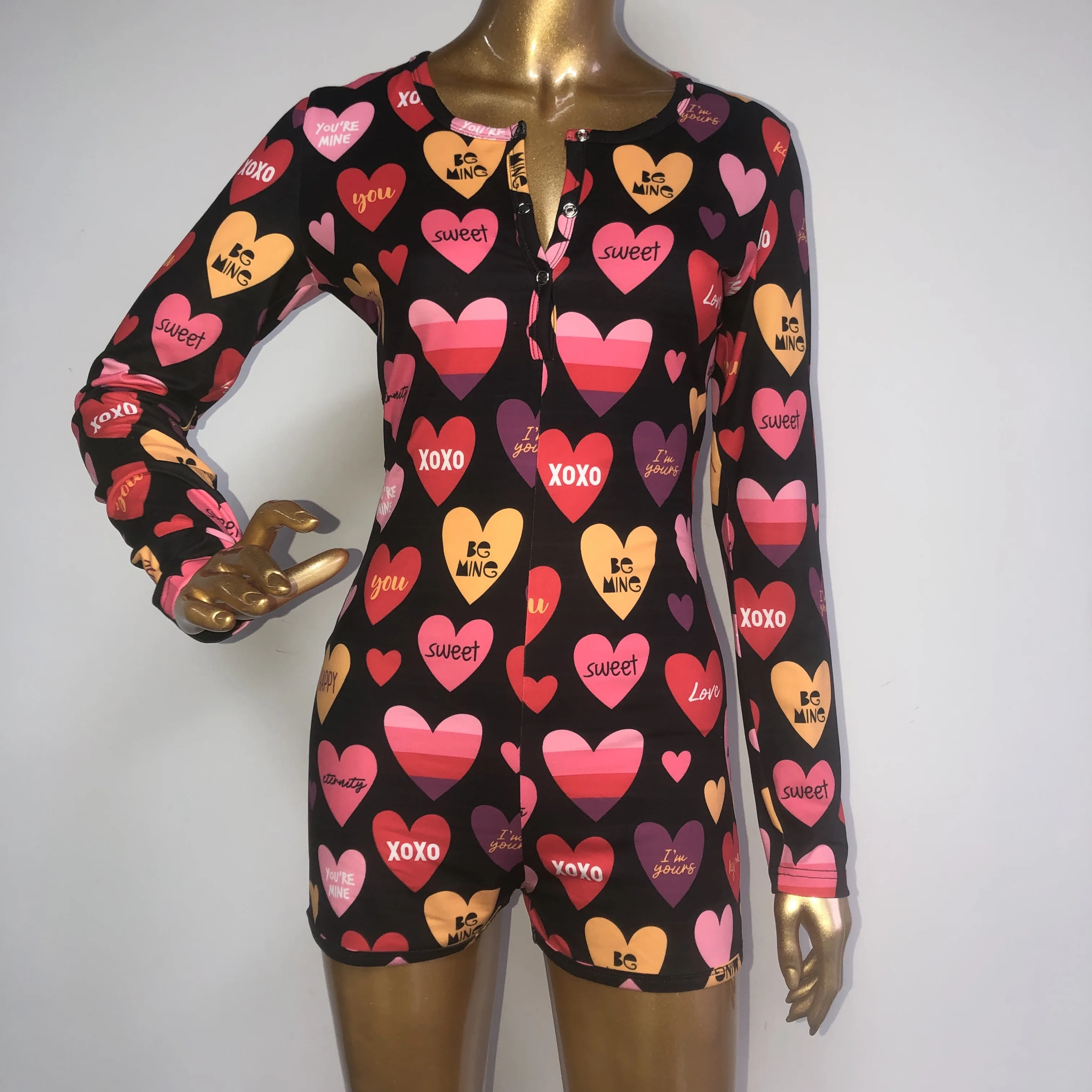Valentine's day new year wholesale adult onesie