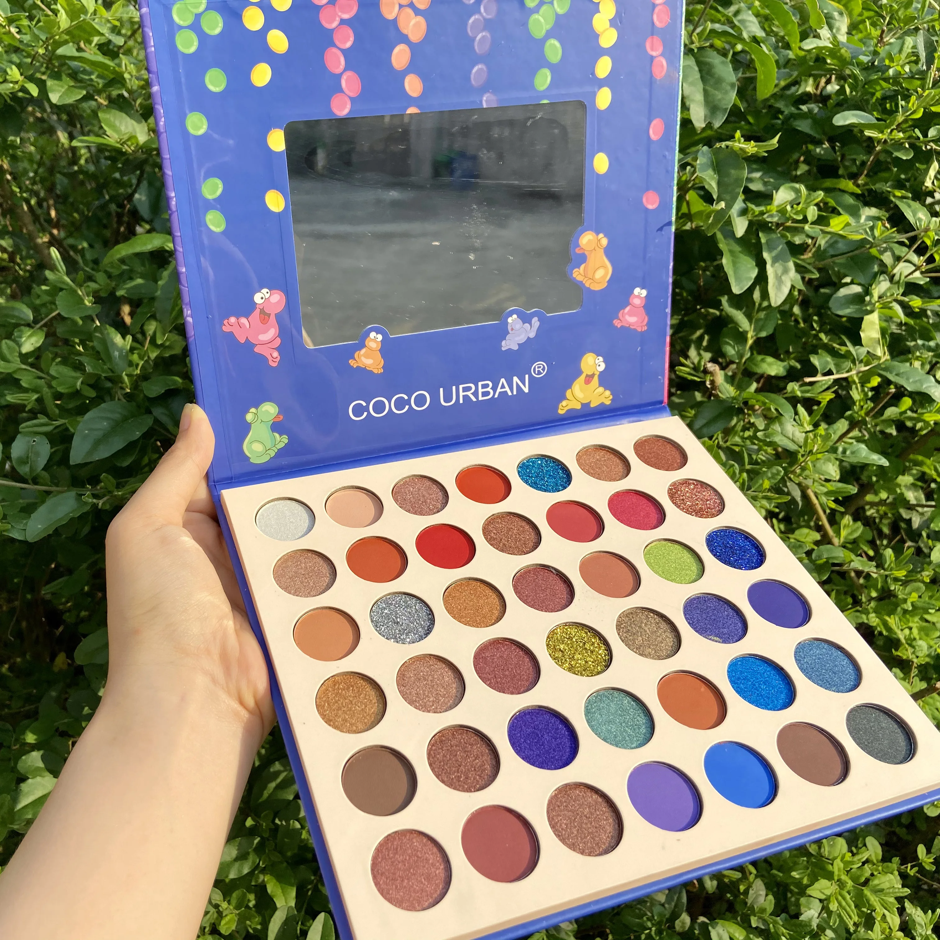 

42 Color Eye Shadow Reverse Planet Unicorn Palette Private Label Cosmetic Pigmented Paletas De Sombr Frog