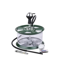 

new design acrylic wheel hub Felgen shisha with LED Rims hookah