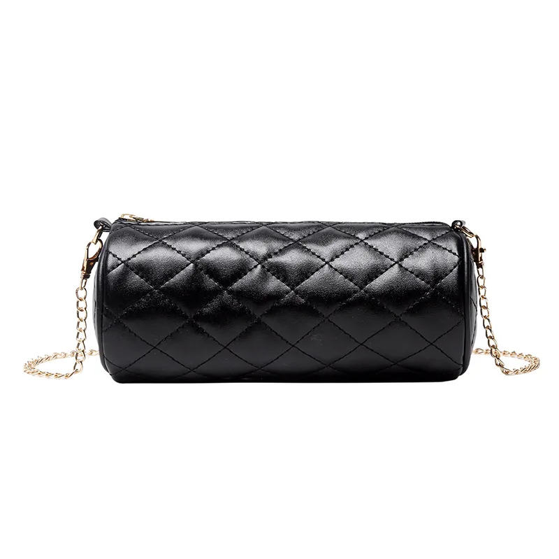 

High Quality Women Shoulder Bag New Fashion Bucket Bag 2021 Rhombic Chic Messenger Bag for Women Factory Direct Spot, Black/white/pink/brown/red