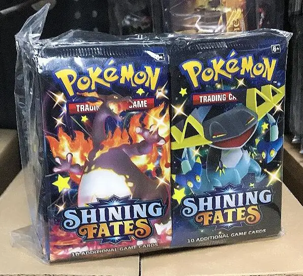 

free shipping original Pokemon Shining Fates Booster Pack sword shield Shiny BRAND NEW SEALED, Colorful