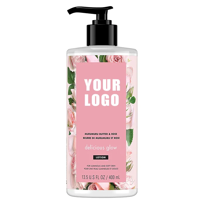 

Wholesale natural long lasting glowing skin rose scent body lotion private label