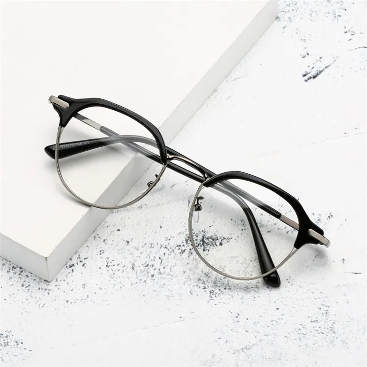 

2020 Finwell Round Men and Women Full Glasses Frame Anti Blue-ray, Clear