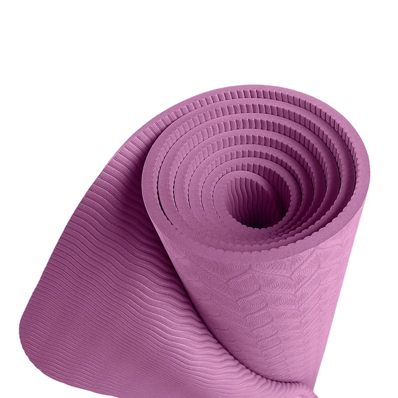 

Factory supply manufactures purple 6mm gym eco tpe yoga mat