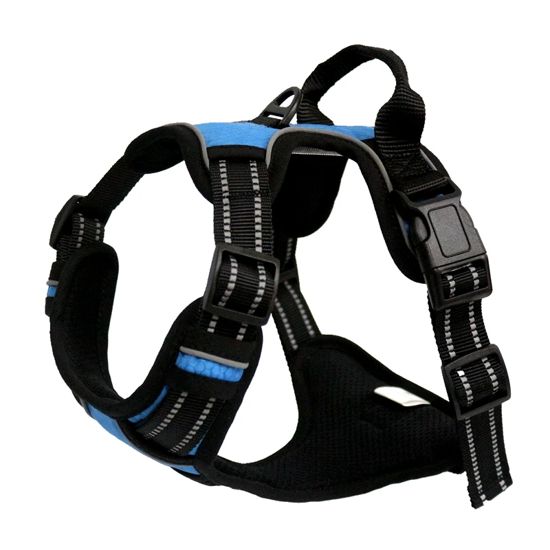 

2021 Best Selling Pet Supplies Nylon Popular Adjustable Dog Harness Big Dogs