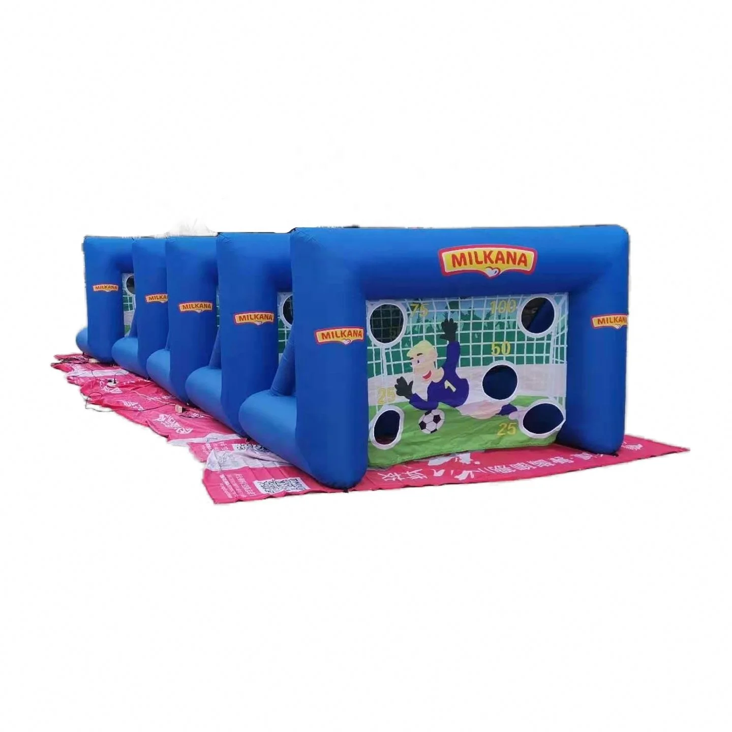 Football Inflatable Games Shoot Targets Basketball Shooting Game Combo for Parties Events Rentals