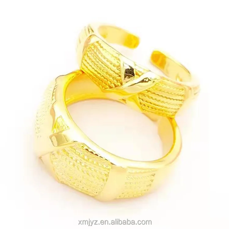 

Brass Gold-Plated Open Twist Ring Imitation Gold Jewelry Stall Night Market Men's And Women's Universal Ring