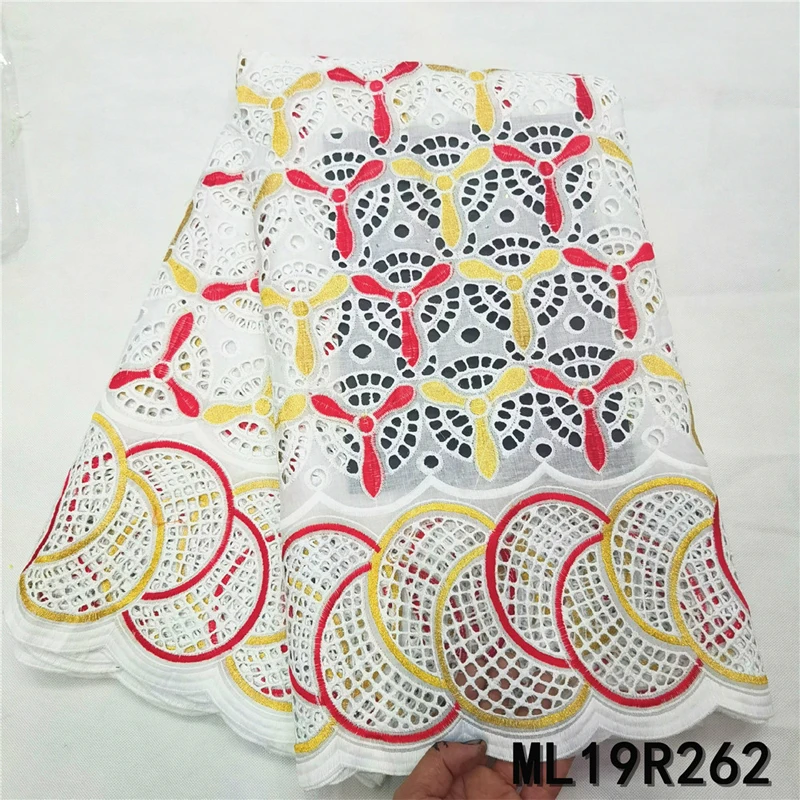 

Beautifical nigerian cotton lace cotton swiss voile lace swiss cotton fabric ML19R262, Customized