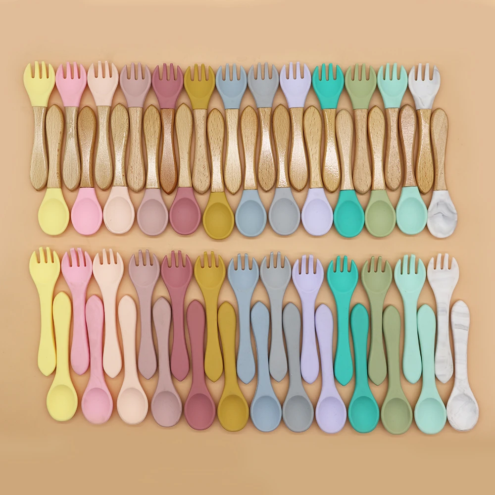 

2021 BPA Free Eco-friendly Factory Direct Supply Baby Silicone Spoon, 13 colors or customized