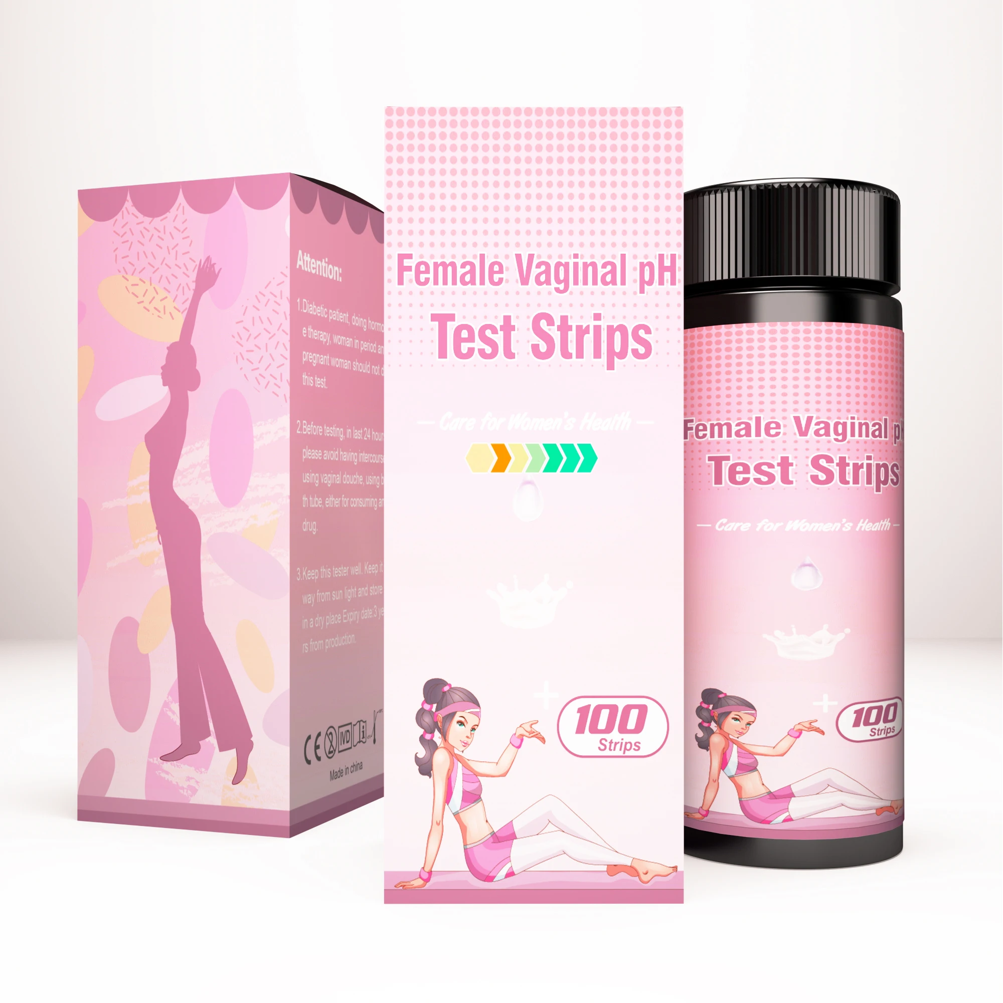 

Vaginal Health pH Test Strips for Women Monitor Feminine Vaginal Intimate Health