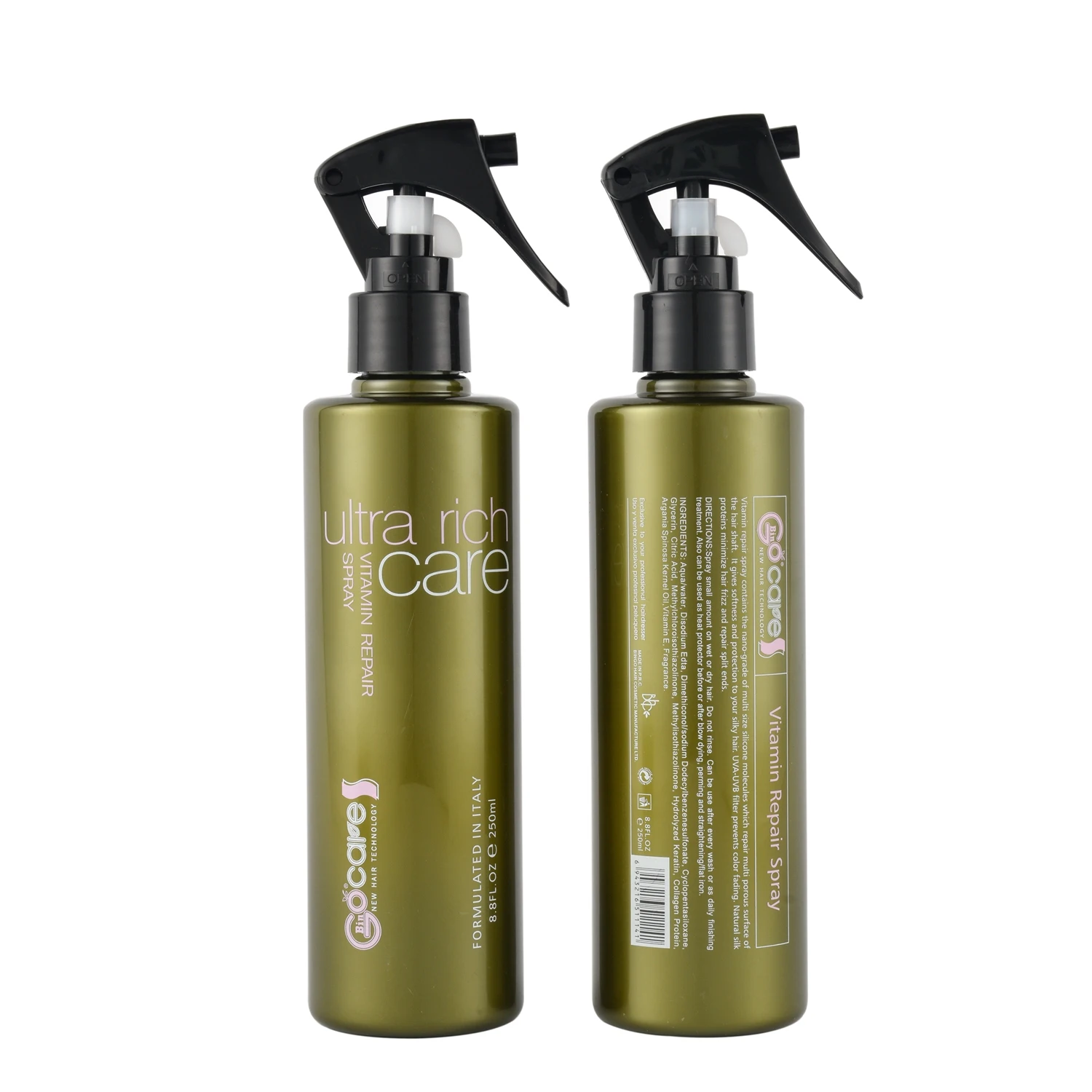 

Private Label Gocare Smooth out your rough hair Daily Nourishment leave in Conditioner spray