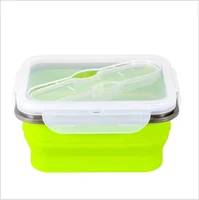 

Platinum Cured Silicone Leak Proof with Airtight Plastic BPA-Free Lids silicone Lunch Boxes for Meal Prep and Kitchen Storage